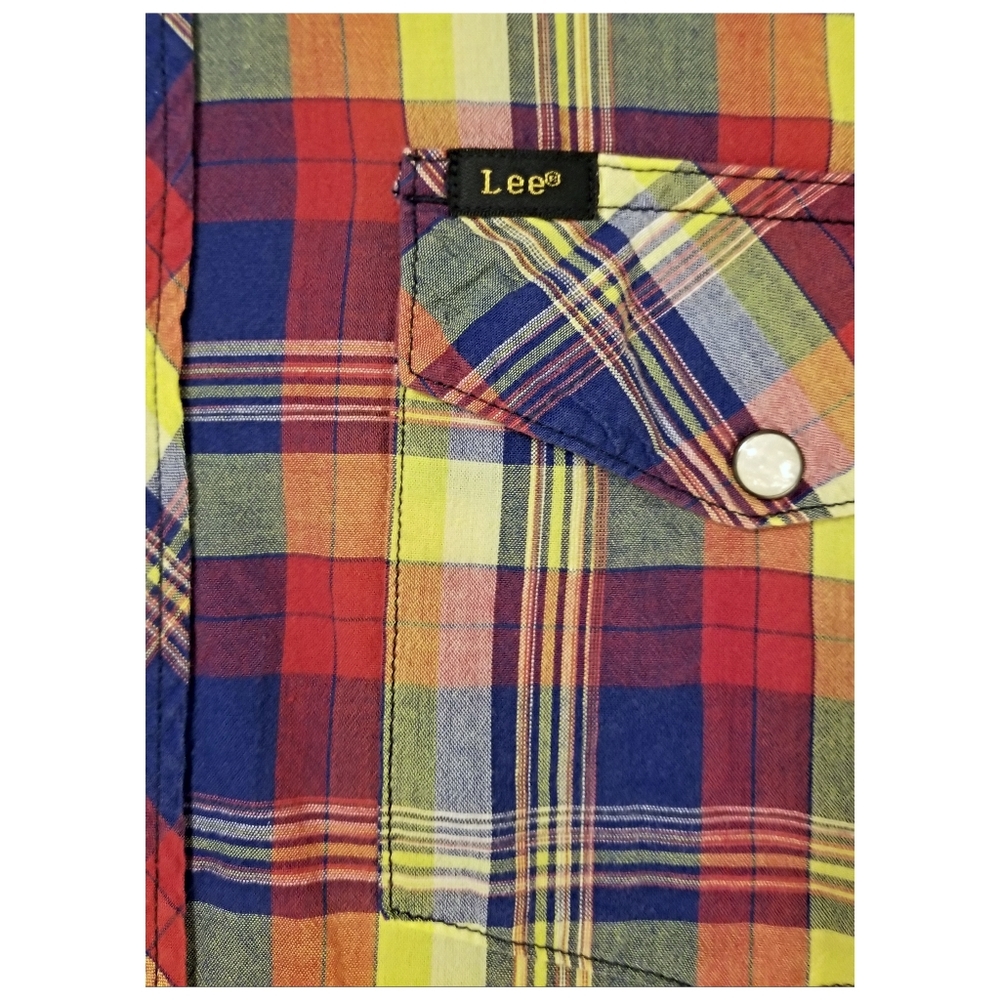 VINTAGE LEE WESTERN SHIRT- MEN'S SIZE XLARGE - Picture 6 of 7